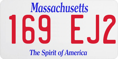 MA license plate 169EJ2