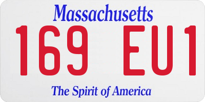 MA license plate 169EU1