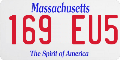 MA license plate 169EU5
