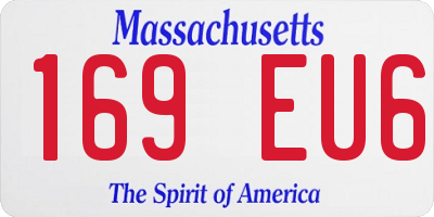 MA license plate 169EU6