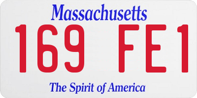 MA license plate 169FE1
