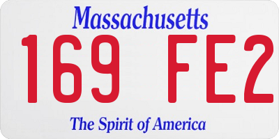 MA license plate 169FE2