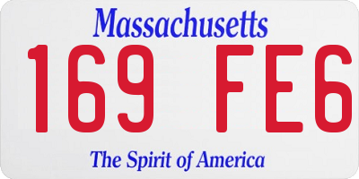 MA license plate 169FE6