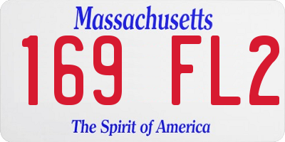 MA license plate 169FL2
