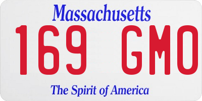 MA license plate 169GM0