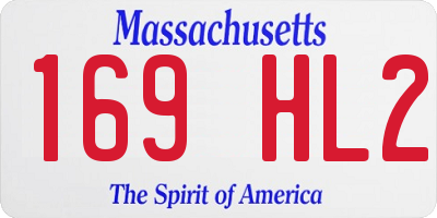 MA license plate 169HL2
