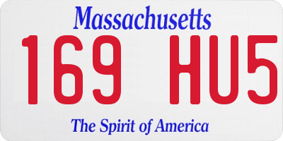 MA license plate 169HU5