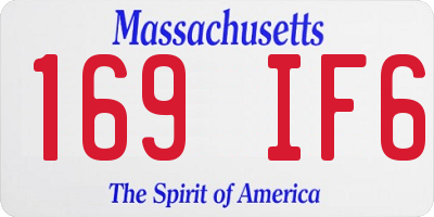 MA license plate 169IF6