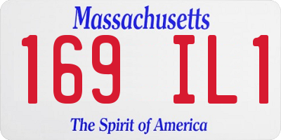 MA license plate 169IL1
