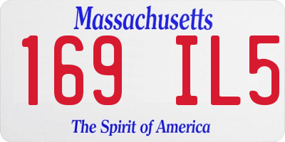 MA license plate 169IL5