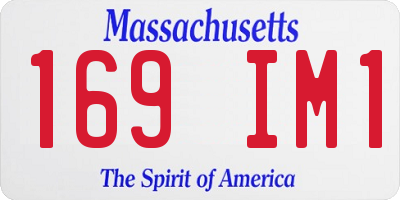 MA license plate 169IM1