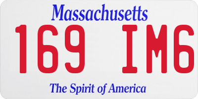 MA license plate 169IM6