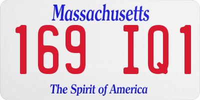 MA license plate 169IQ1