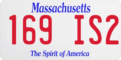 MA license plate 169IS2