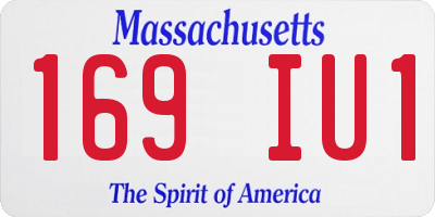 MA license plate 169IU1