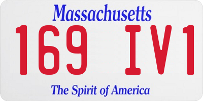 MA license plate 169IV1