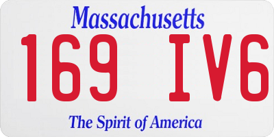 MA license plate 169IV6