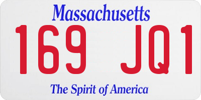 MA license plate 169JQ1