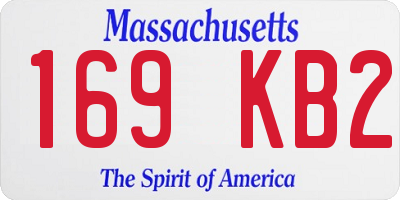 MA license plate 169KB2