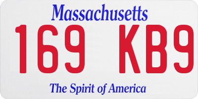 MA license plate 169KB9