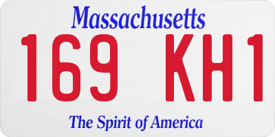 MA license plate 169KH1