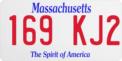 MA license plate 169KJ2