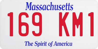 MA license plate 169KM1