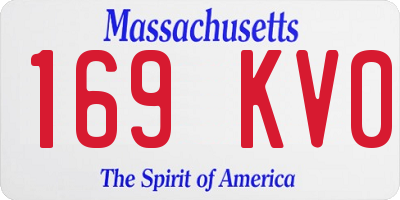MA license plate 169KV0