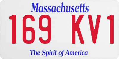 MA license plate 169KV1