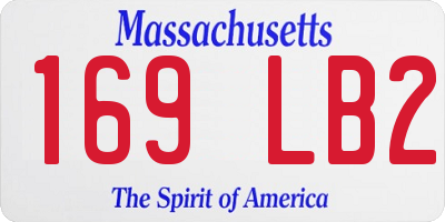 MA license plate 169LB2