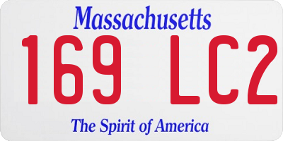 MA license plate 169LC2