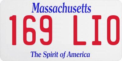 MA license plate 169LI0