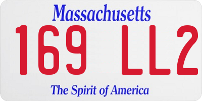 MA license plate 169LL2