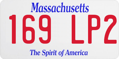 MA license plate 169LP2