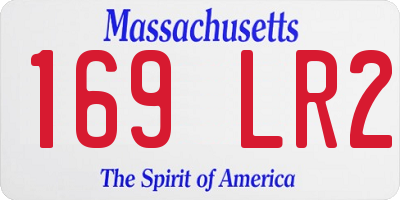 MA license plate 169LR2