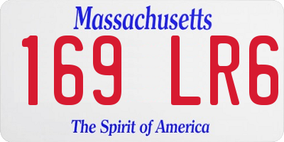 MA license plate 169LR6