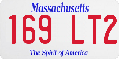 MA license plate 169LT2