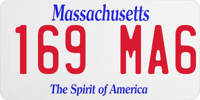 MA license plate 169MA6