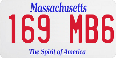 MA license plate 169MB6