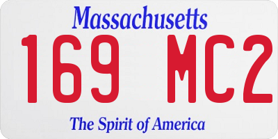 MA license plate 169MC2