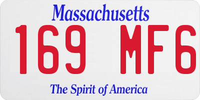 MA license plate 169MF6