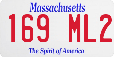 MA license plate 169ML2