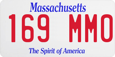 MA license plate 169MM0