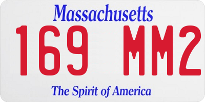 MA license plate 169MM2