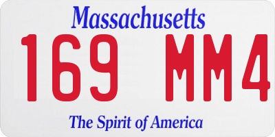 MA license plate 169MM4