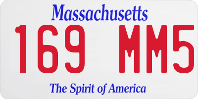MA license plate 169MM5