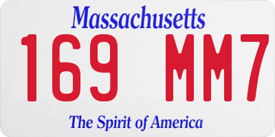 MA license plate 169MM7