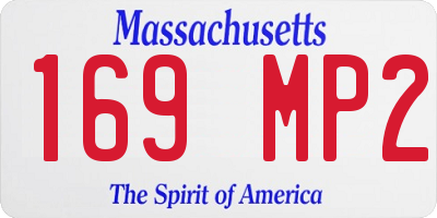 MA license plate 169MP2