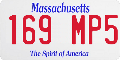 MA license plate 169MP5