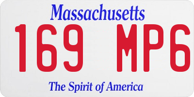 MA license plate 169MP6